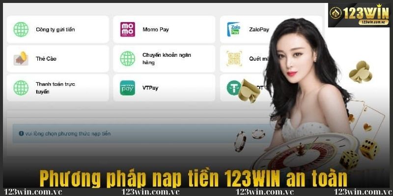 Ưu điểm khi nạp tiền vào 123WIN